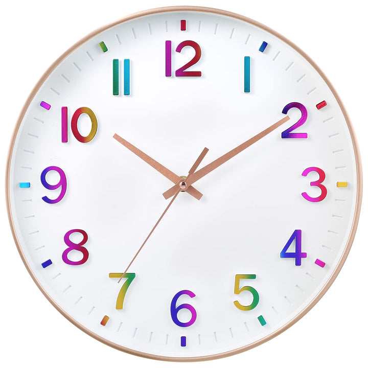 HZDHCLH Funkuhr 30 cm Grosses Ziffernblatt Wanduhr Geräuschlos,Geeignet für Schule, Zuhause, Wanddek