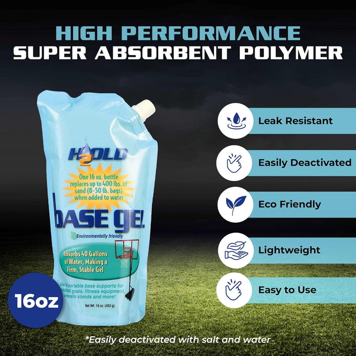 BaseGel Basketballtor, tragbar, Polymer, 473 ml 16-Ounce, 16-Ounce