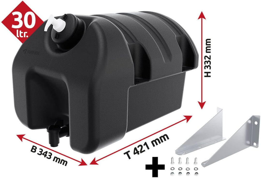 Waschwassertank 30 Liter mit Seifenspender, Wassertank mit