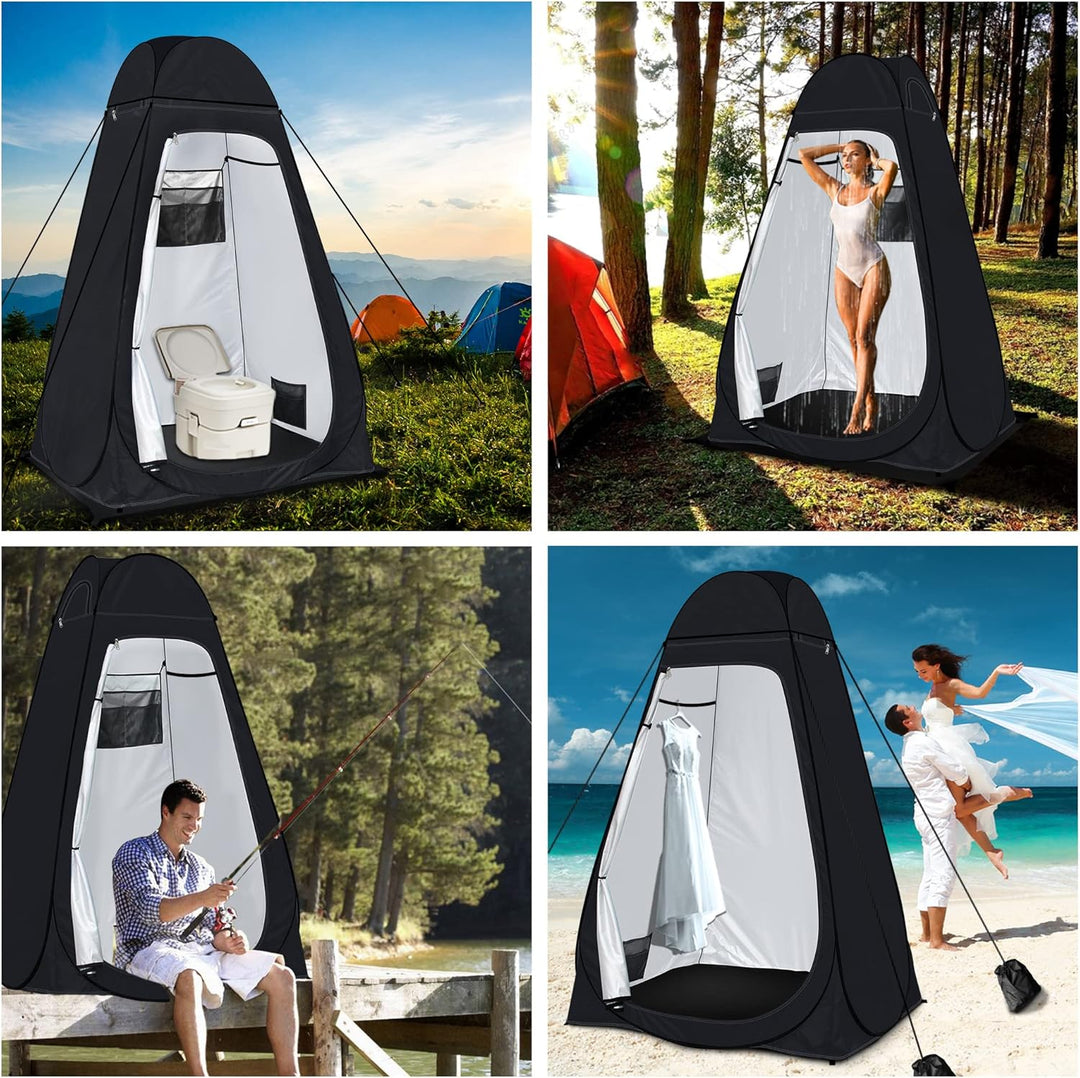 Camping Toilettenzelt riggoo Duschzelt Pop Up Umkleidezelt Privatsphäre Toilette Umkleidekabine Lage