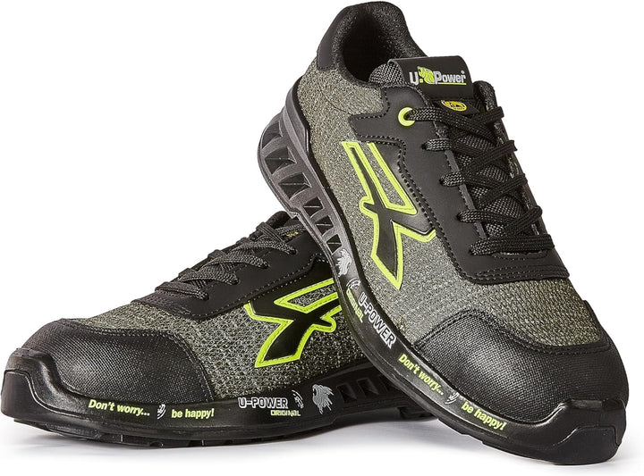 U-Power RV20096 Linea RED Leve Modell Robin Sicherheitsschuhe, S1P SRC ESD, Schwarz 42 EU Schwarz, 4