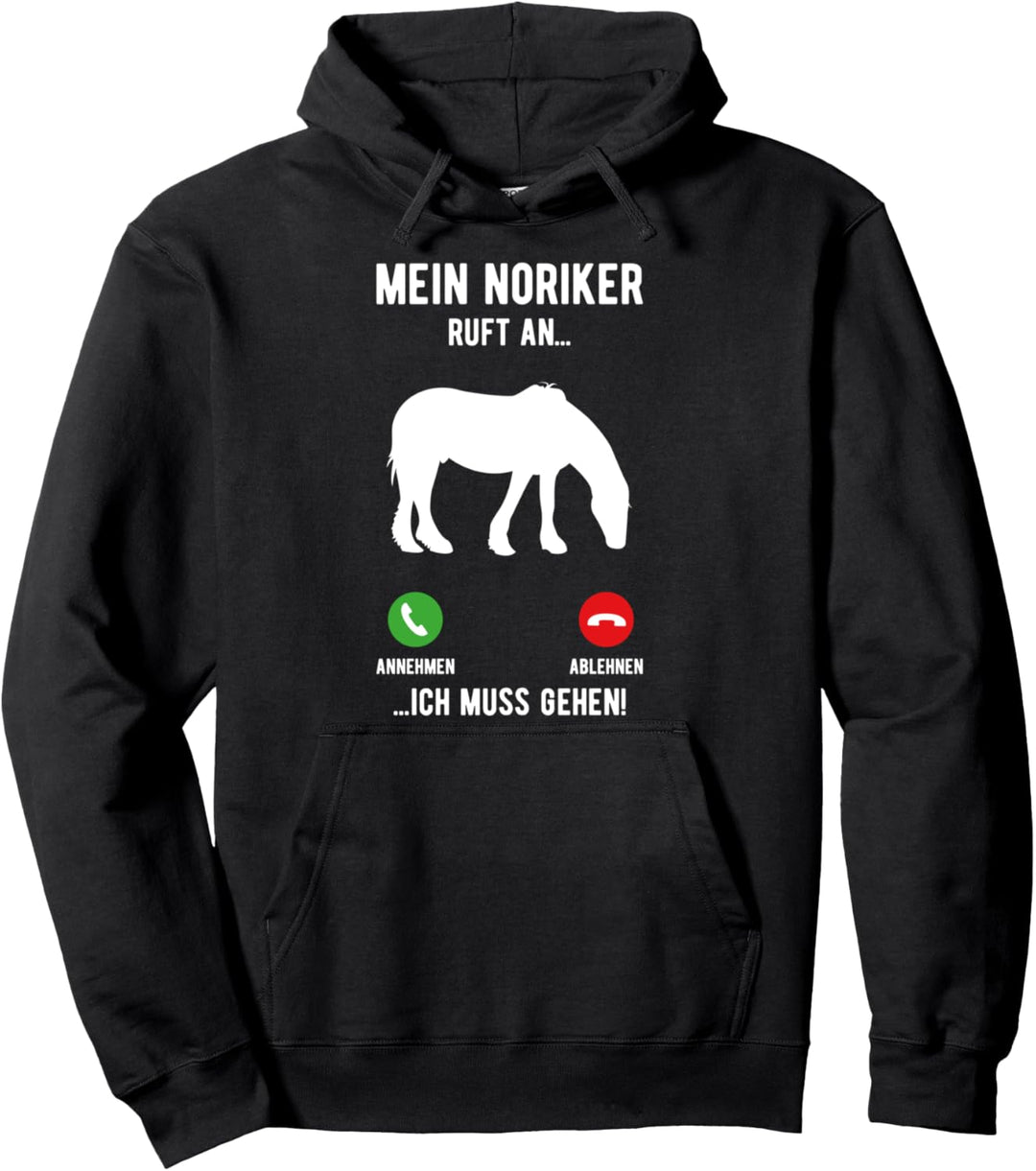 Noriker Pferde Mädchen Sprüche Reiterin Pullover Hoodie