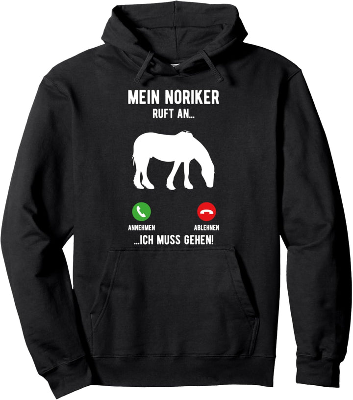 Noriker Pferde Mädchen Sprüche Reiterin Pullover Hoodie