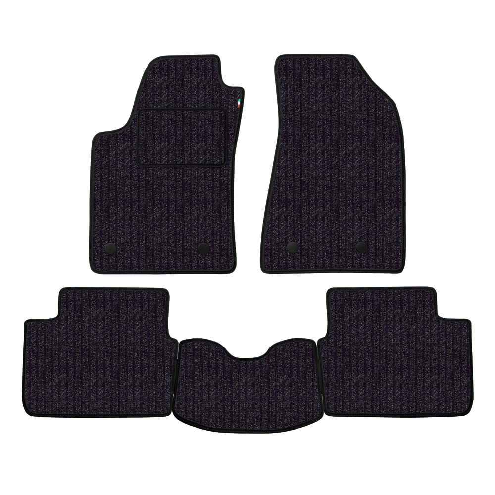 Fussmatten Set für Peugeot 207 CC Cabrio Baujahr 2007 bis 2016 aus Faserboden Made in Italy in Anthr