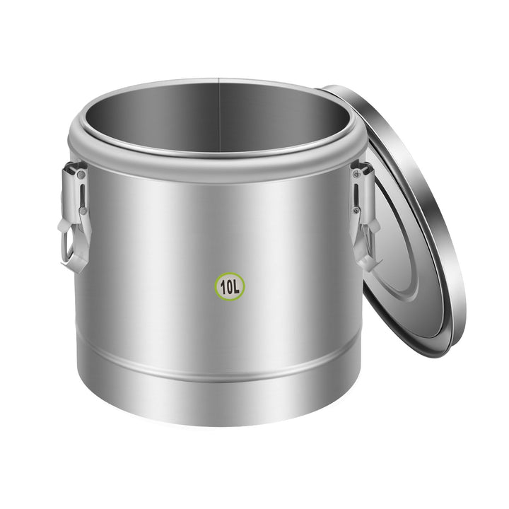 10L Thermobehälter, Edelstahl Isoliert Eimer mit Deckel | Transport Thermobehälter, Silikon Dichtung