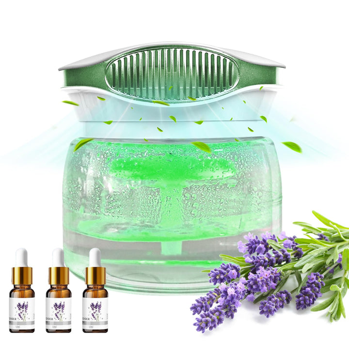 Lufterfrischer Luftbefeuchter Aroma Diffuser Ioniser with 30ml Water Soluble Lavender Essential oill