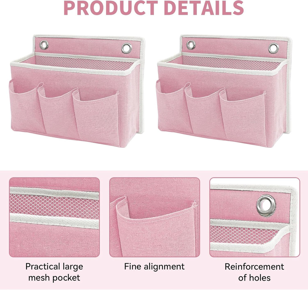 2 Stück Wand Organizer Tasche Hängekörbe Mit Grosser Mesh Abteilung Und 3 Taschen Tür Organizer Plat