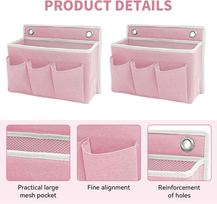 2 Stück Wand Organizer Tasche Hängekörbe Mit Grosser Mesh Abteilung Und 3 Taschen Tür Organizer Plat