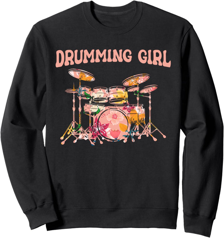 Schlagzeug Musiker Trommler - Drummer Girl Schlagzeugerin Sweatshirt