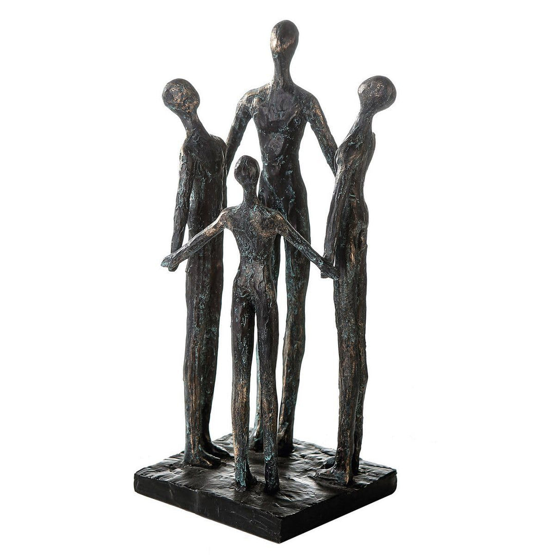 Casablanca Deko ulptur Figur Group - Gruppe - Familie - braun - Poly - Höhe 30 cm