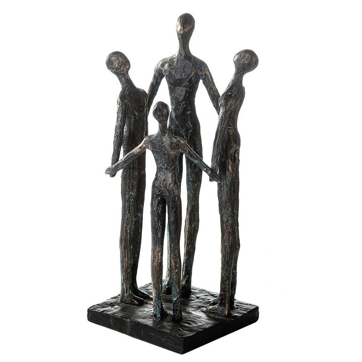 Casablanca Deko ulptur Figur Group - Gruppe - Familie - braun - Poly - Höhe 30 cm