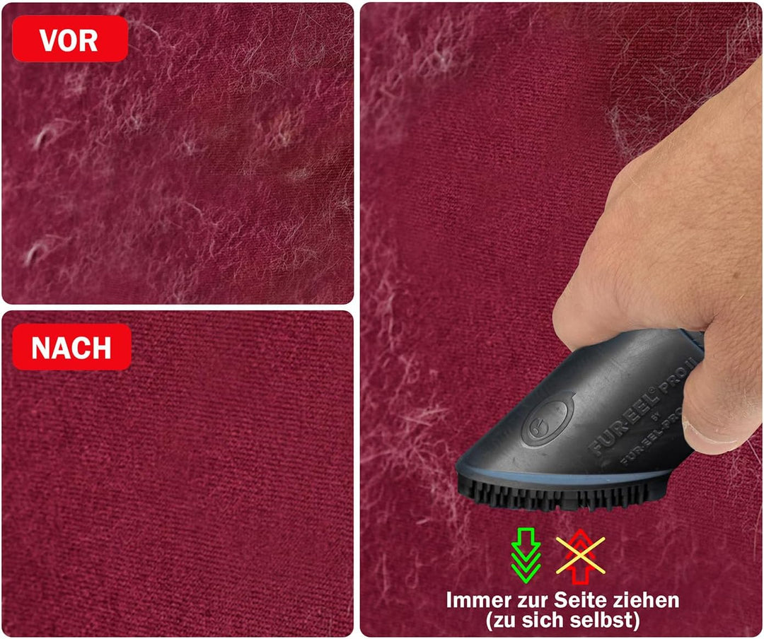 Tierhaarentferner PRO 2.0 Combo | Staubsauger Tierhaar Aufsatz für Auto & Zuhause | Entfernt Hunde-