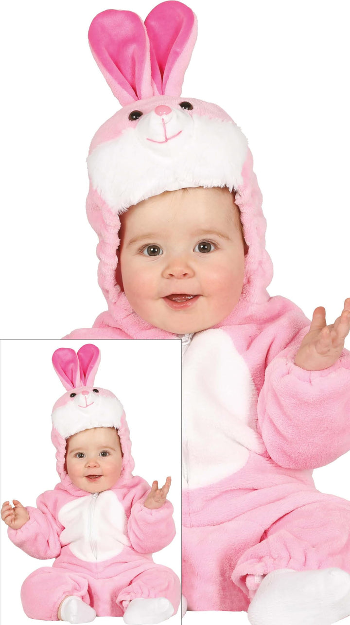 FIESTAS GUIRCA, S.L. Hase Kostüm rosa für Baby T-6/12 Monate