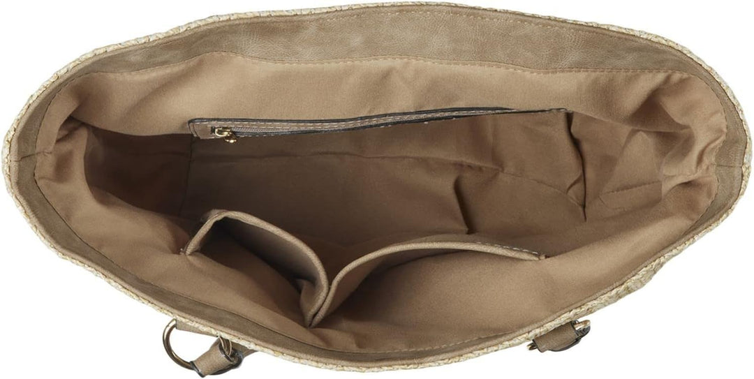 MARCO TOZZI Damen 2-2-81010-28 Handtasche Taupe Comb, Taupe Comb