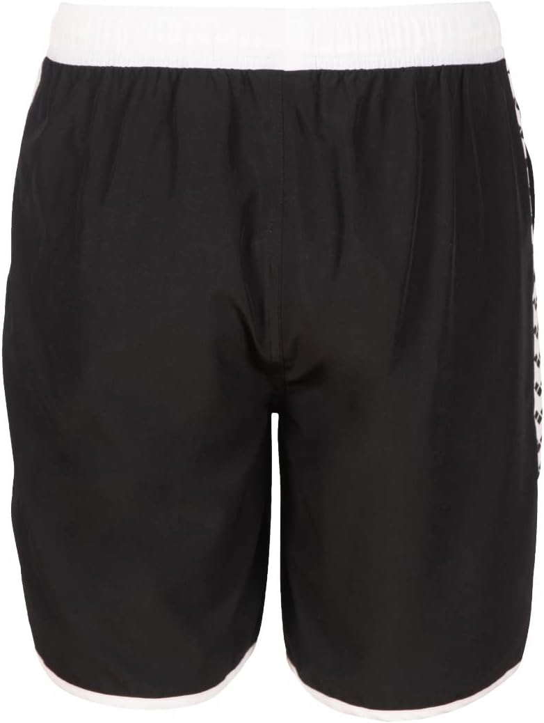 ARENA Herren M Icons Team Stripe Boxer Swim Trunks S Black-white, S Black-white