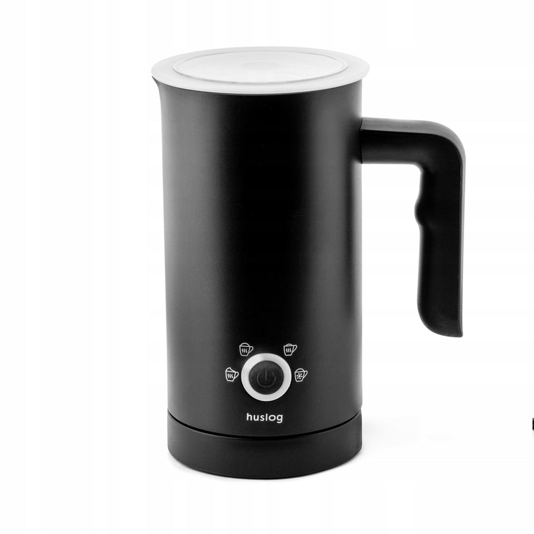 Milchaufschäumer mit Heizung, 4 Milchaufschäummodi, 500W, Schwarz, Schwarz
