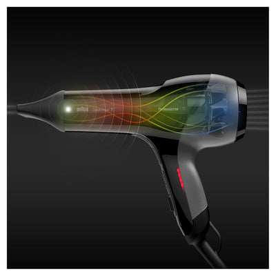 Braun Satin Hair 7 SensoDryer Haartrockner, professioneller Föhn mit Thermosensor und Stylingdüse, H