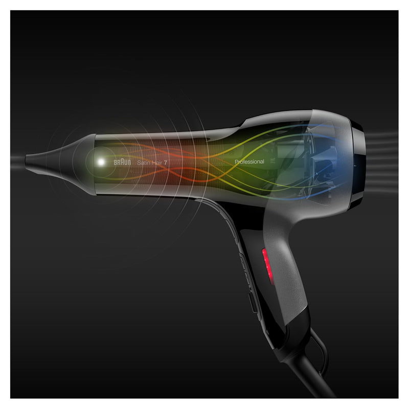 Braun Satin Hair 7 SensoDryer Haartrockner, professioneller Föhn mit Thermosensor und Stylingdüse, H