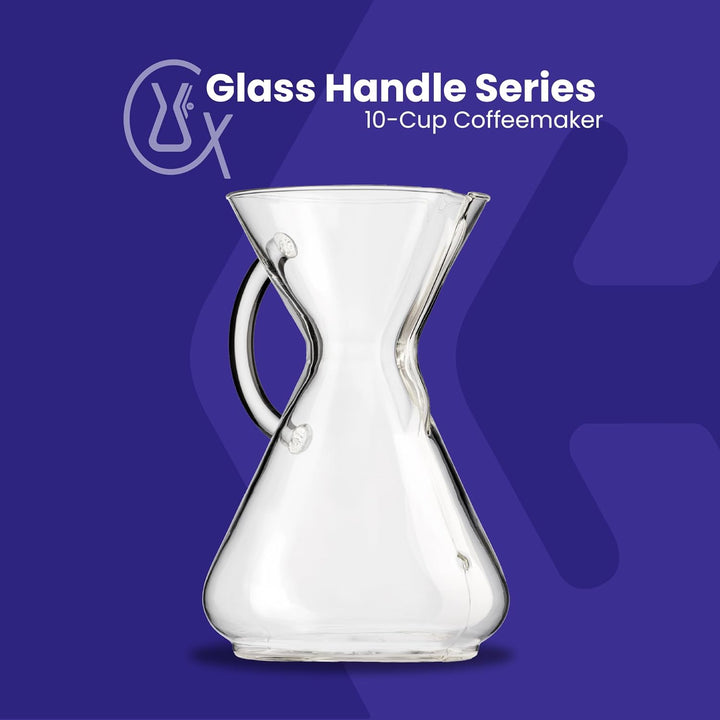 Chemex Kaffee-Karaffe (mit Glasgriff, für bis zu 10 Tassen)