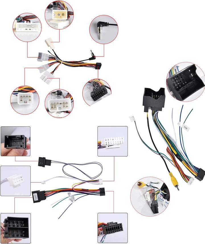 【2+32G】 Hodozzy Carplay/Android Auto Android Autoradio 2 Din für Toyota Aygo/Peugeot 107/Citroen C1