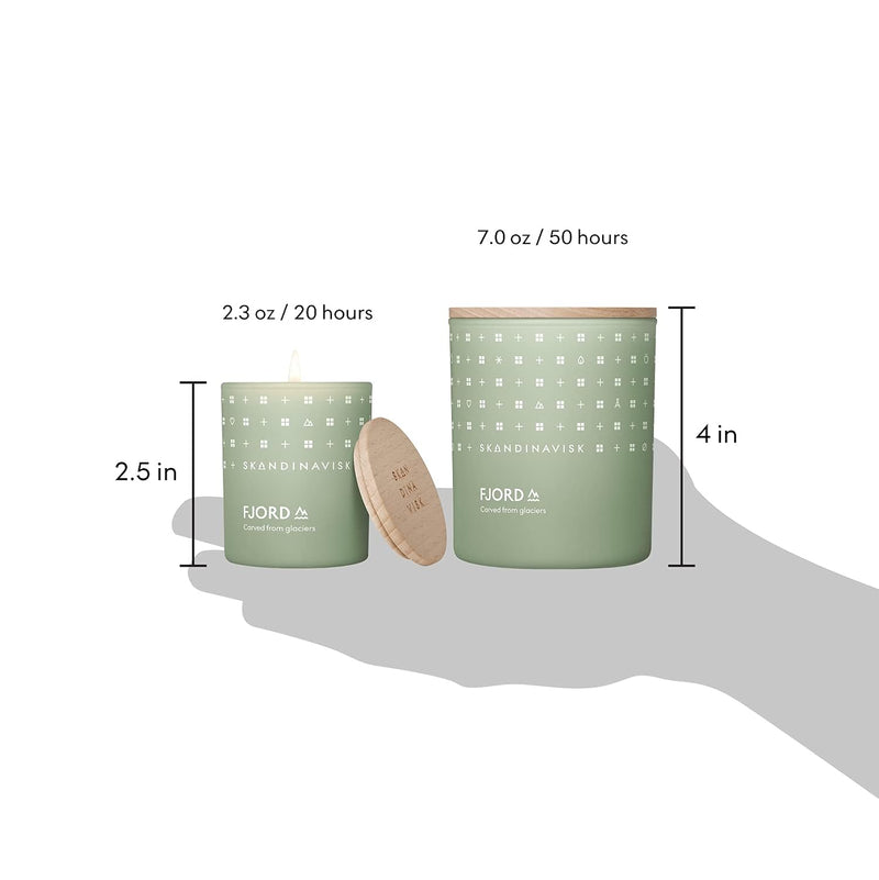 Skandinavisk FJORD Mini Duftkerze. Duftnoten: Apfel- und BirnenbluÌˆte, ObstgartenfruÌˆchte und rote