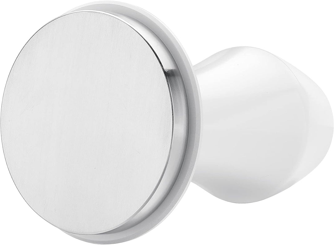 Normcore Kaffee Tamper 58.5mm - Weiss Druckregulierender - Barista Stempel mit 15lb / 25lb /30lbs An