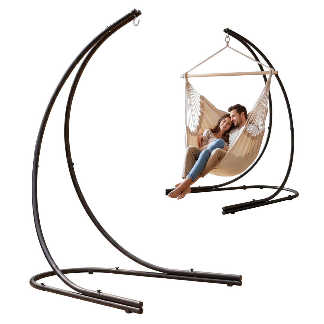 AMANKA Bis 150kg: 210cm Hängesessel Gestell Outdoor - XL Ständer für Hängesessel - Balkon Gestell fü