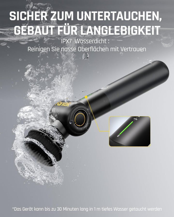 Fanttik Flip G9 Pro Elektrische Reinigungsbürste, VoltiPulse Motor, Dual-Speed, 6 Bürstenköpfe, Flex