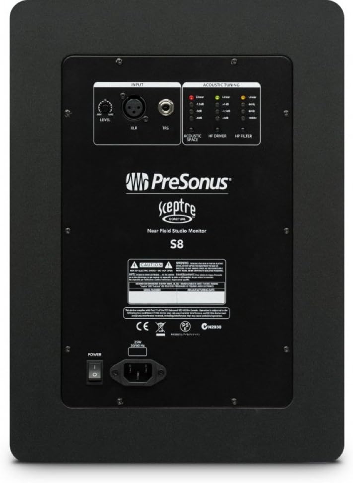 PreSonus Sceptre S8, 8 Zoll, 2-Wege, CoActual Koaxial-Studiomonitor 8" Treiber, 8" Treiber
