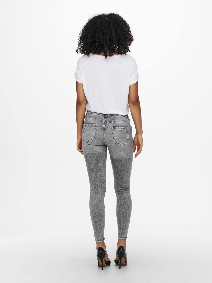ONLY Damen Jeans XS / 32L Grey Denim, XS / 32L Grey Denim