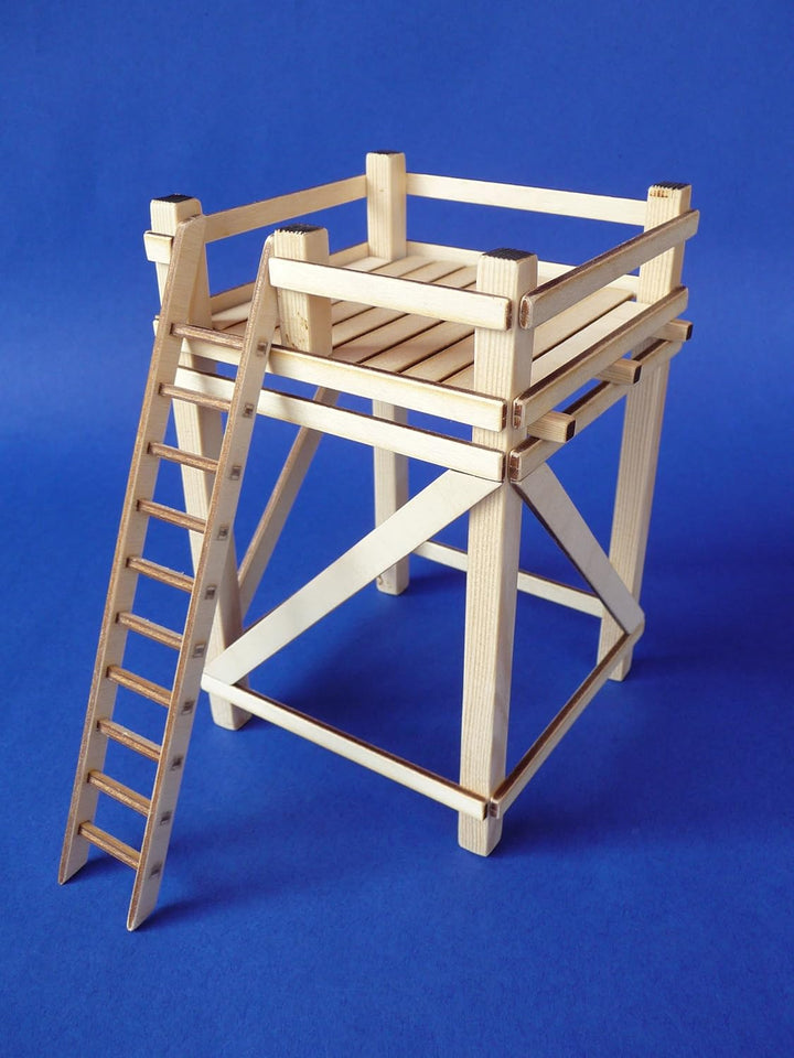 Slotcar Dekoration HOCHSTAND Maxi in 1:32 aus Holz für Carrera DIGITAL