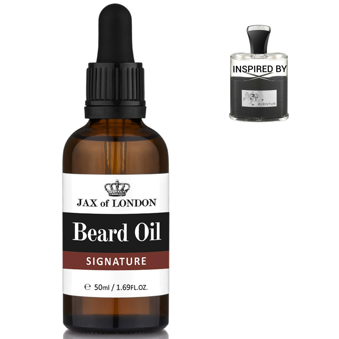 Jax of London Signature Bartöl für Männer 50 ml, Bartpflegeöl, Bartwachstumsöl für Männer, Bestehend