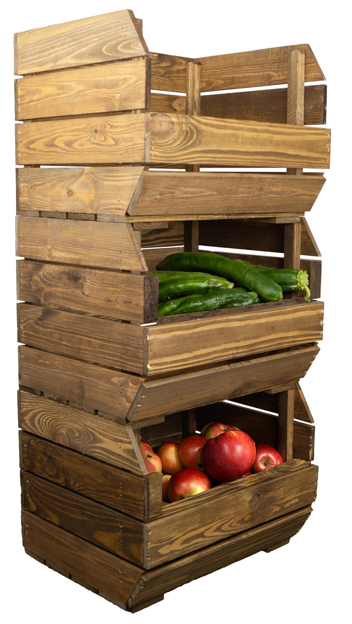 Kistenkolli Altes Land Kartoffelsteige 40x33x30 cm Gemüsekiste Obsthorde Gemüsekorb Kartoffelkiste z