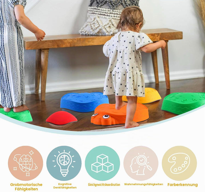 Balanciersteine für Kinder - Drinnen &amp; Draussen Sensorisches Spielzeug, Kinder mit Sensorischen Bedü