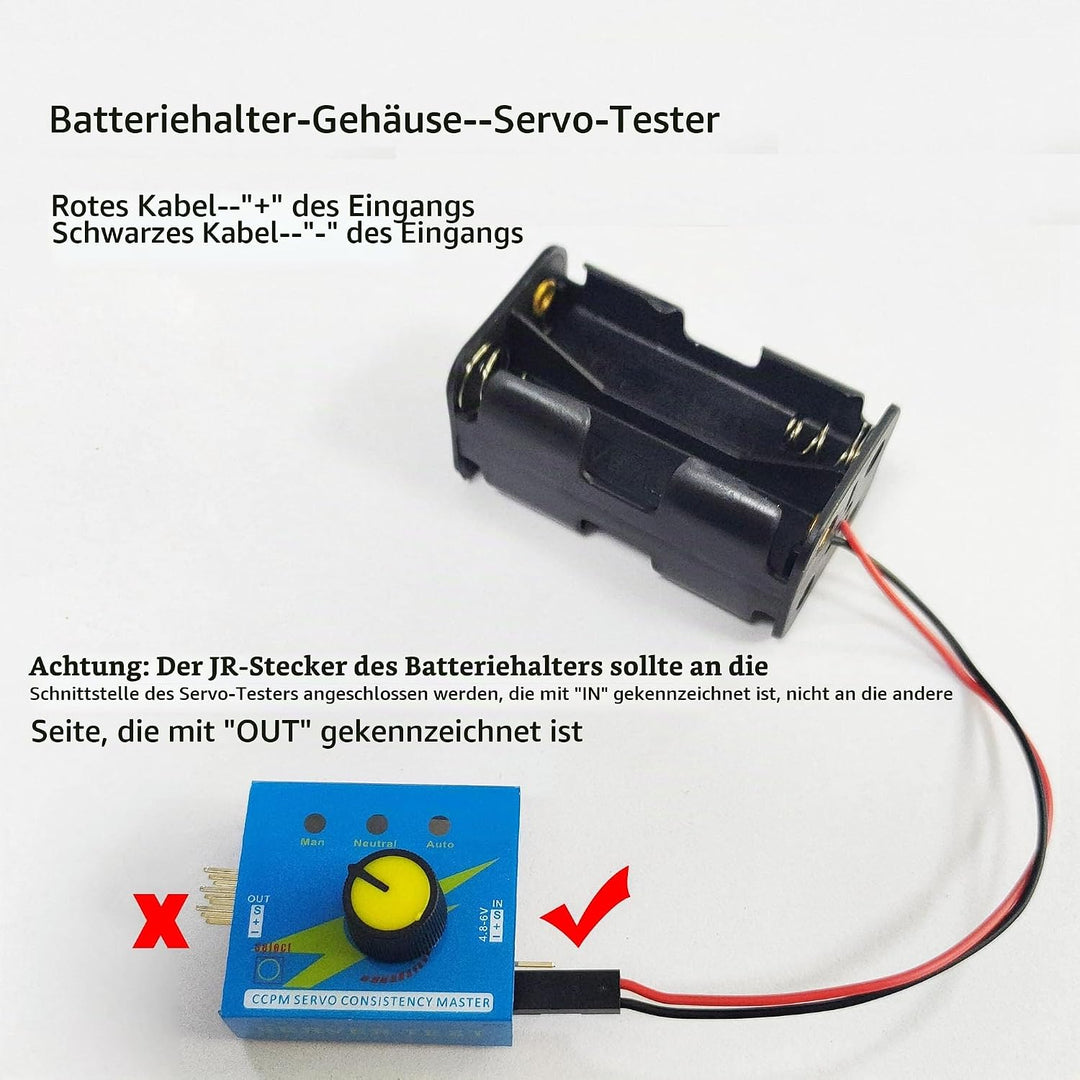 Micro Servo Tester Kit,9g Servo Motor 360°+3CH Digital Servo Tester ESC Speed Controller Checker+AA