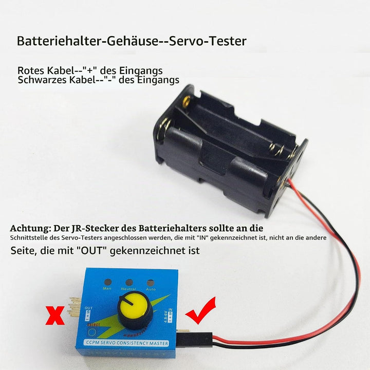 Micro Servo Tester Kit,9g Servo Motor 360°+3CH Digital Servo Tester ESC Speed Controller Checker+AA