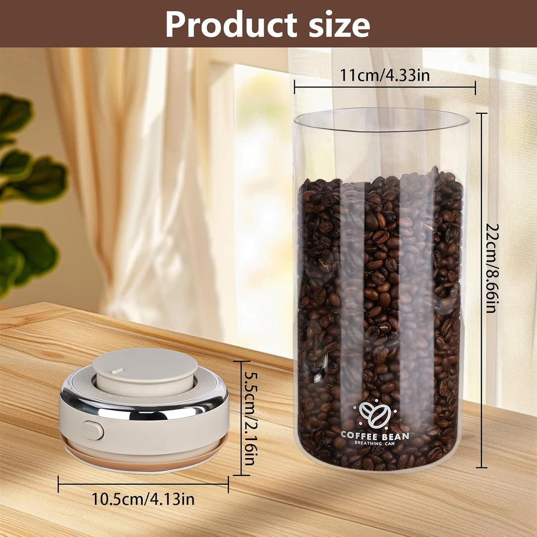 500g Kaffeedose Luftdicht, 1700ml Kaffeebohnen Behälter, Kaffeebohnen Aufbewahrung aus Hochwertigem