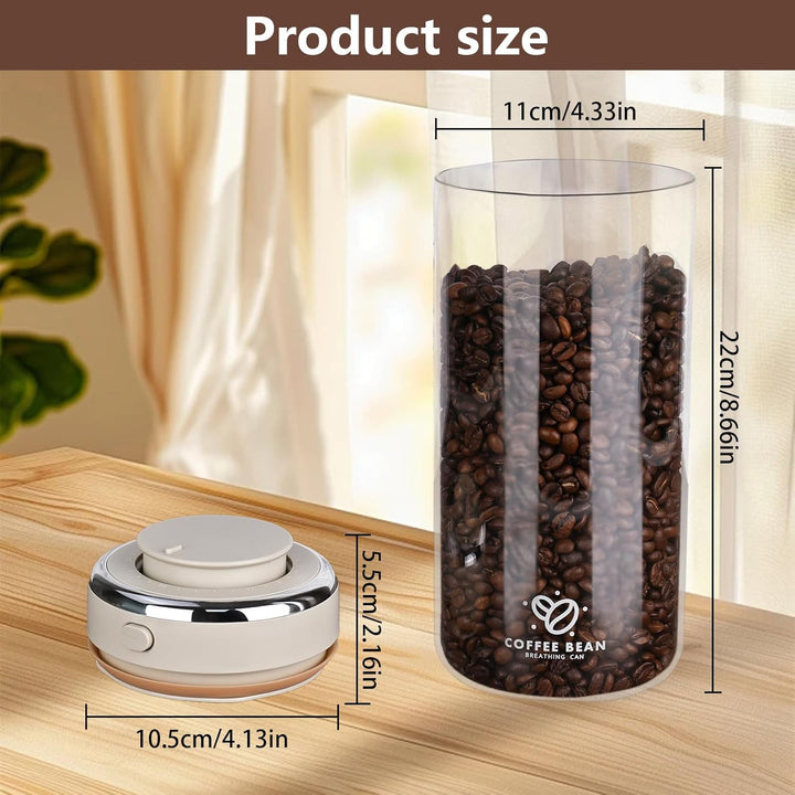 500g Kaffeedose Luftdicht, 1700ml Kaffeebohnen Behälter, Kaffeebohnen Aufbewahrung aus Hochwertigem