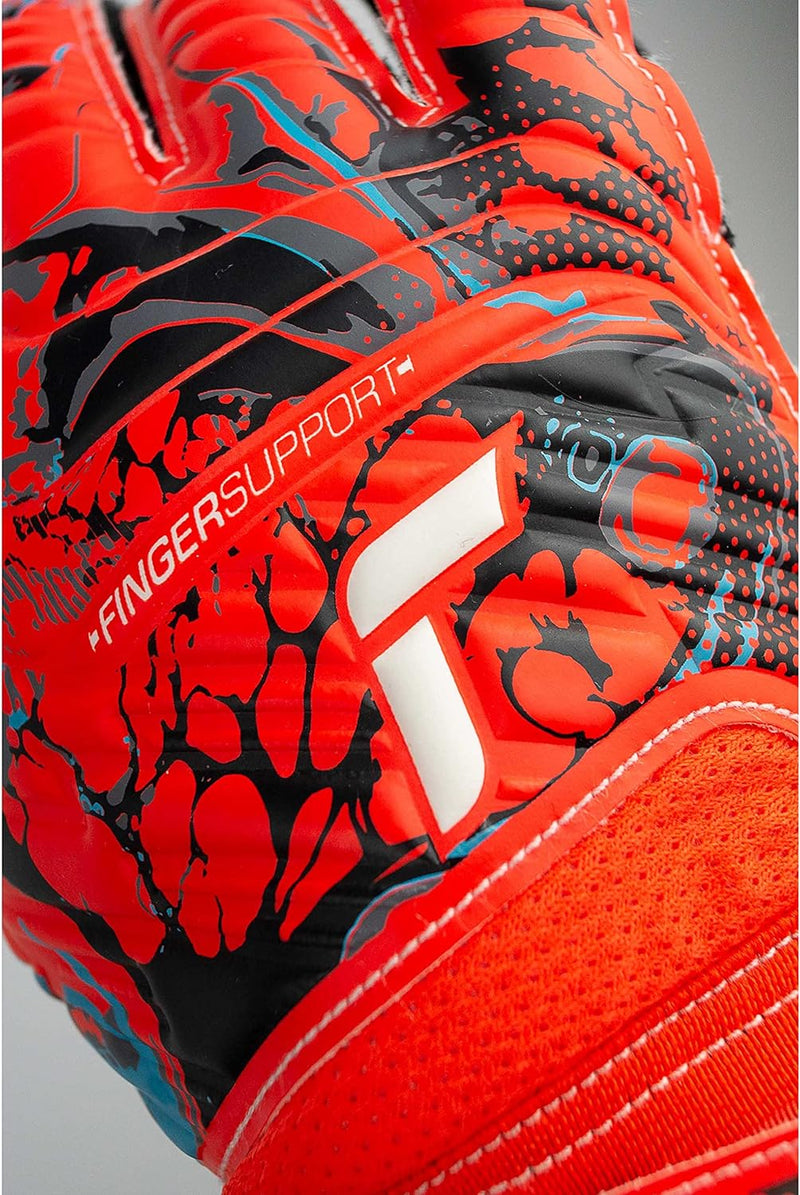 Reusch Unisex – Erwachsene Torwarthandschuhe Attrakt Finger Support mit Gutem Grip und Aussennaht Sc