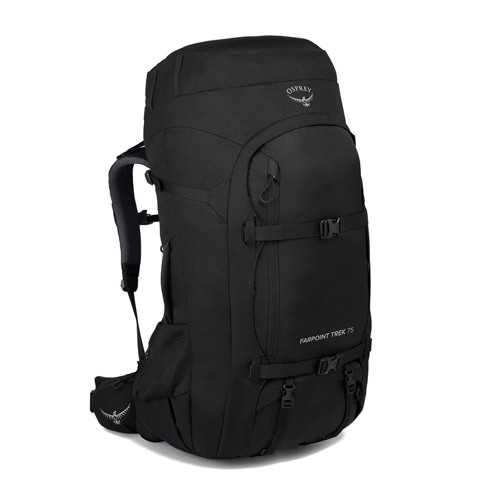 Osprey Farpoint Herren Rucksack Schwarz O/S - Fassungsvermögen 75L, Schwarz O/S - Fassungsvermögen 7