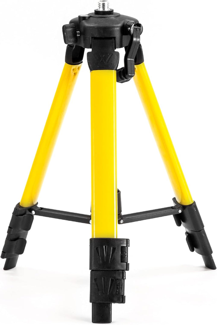 Retoo Baustativ für Laser und Nivelliergeräte, Gewinde 5/8", Arbeitshöhe 43-113 cm, Aluminium Tripod