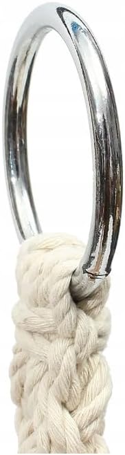 Hängesessel Hängestuhl Outdoor Indoor Garten Hängeschaukel Boho Creme Beige, Beige