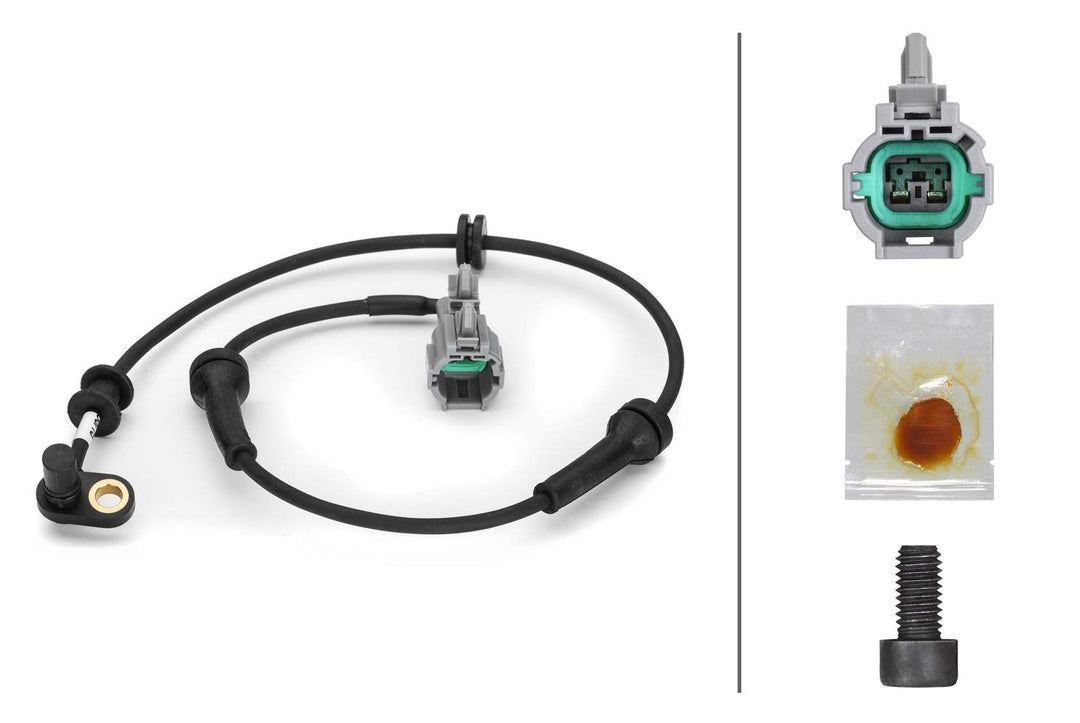 HELLA 6PT 014 494-581 Sensor, Abgastemperatur - 2-polig - geschraubt - Kabel: 410mm