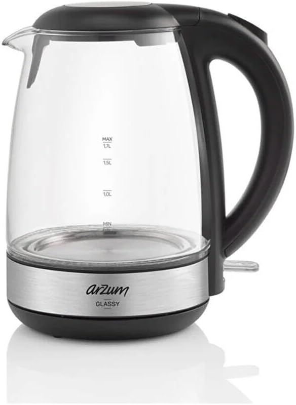 Arzum AR3071 Glassy Kettle, Glass, 2200W, 1.7 litre capacity