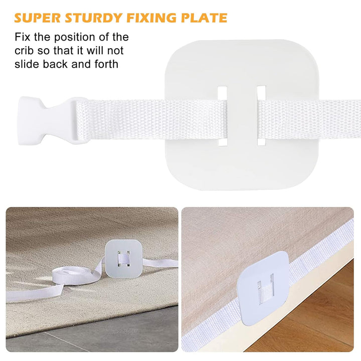 Vegena Gurt für Babybett - Befestigung Beistellbett Boxspringbett 8m, Beistellbett Befestigung für B