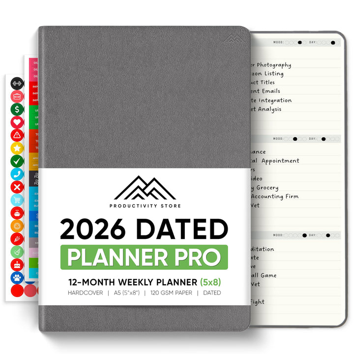 Productivity Store Datierter Profi-Planer 2023 (grau)