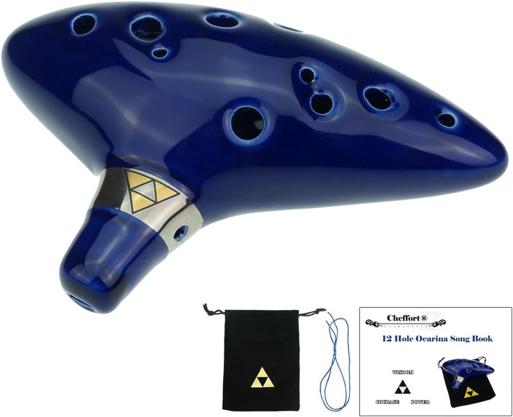 "Cheffort" 12-Loch-Okarina von Legend of Zelda, Alt C Okarina mit Schutztasche, kaufen Sie Zelda Oka