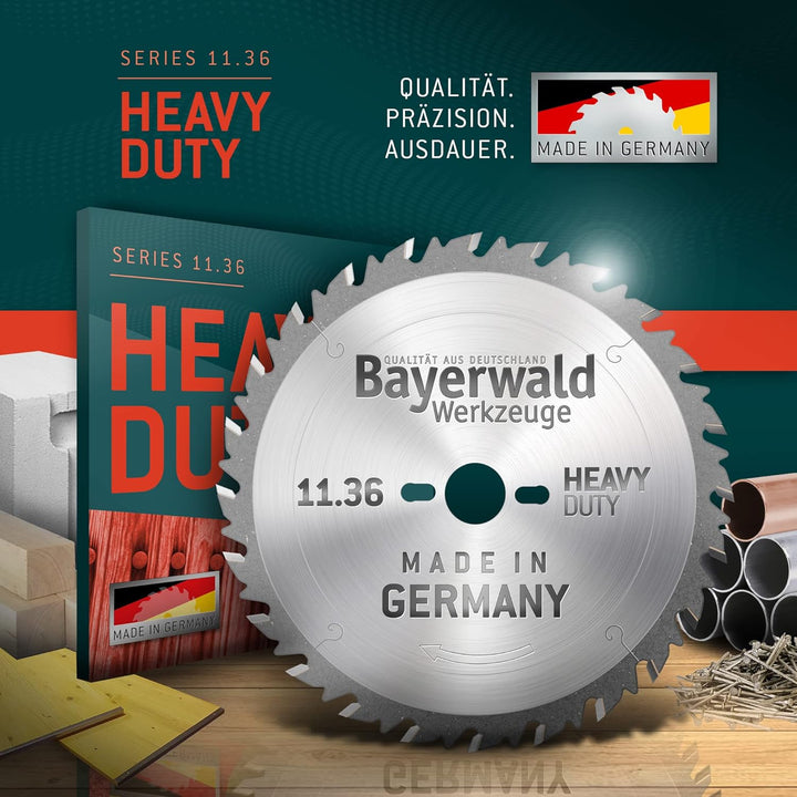 Bayerwald - HM Kreissägeblatt - Ø 190 mm x 1,8 mm x 30 mm | Wechselzahn (20 Zähne) | Nebenlöcher: 2/