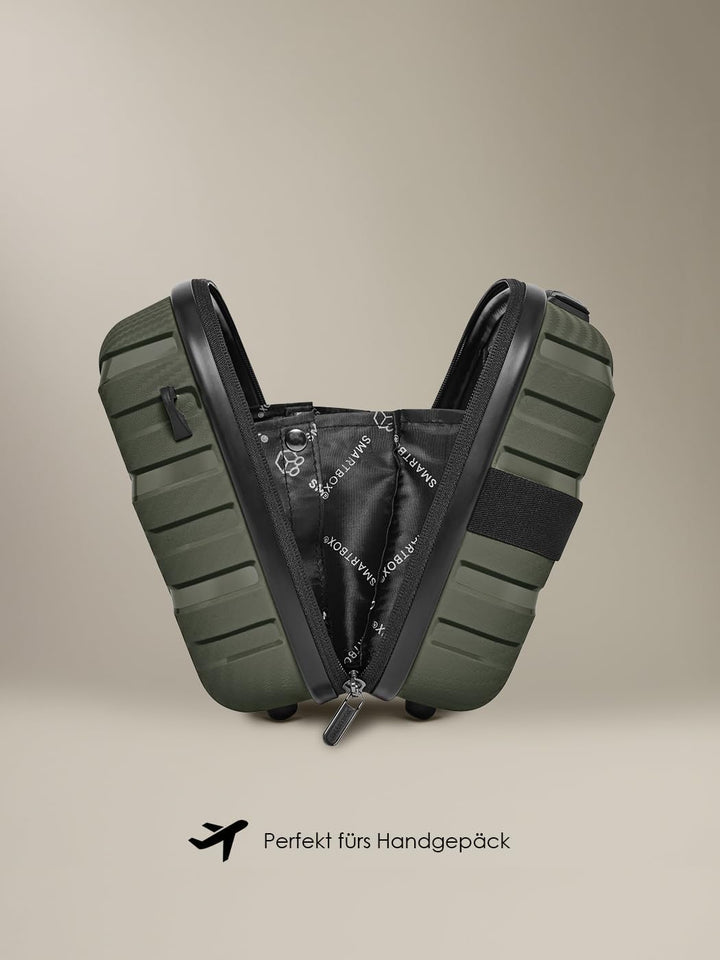 SMARTBOX Hartschalen Handgepäck Kosmetik-Koffer | Stabiles Beauty-Case mit Aufsteckfunktion | 34 x 1