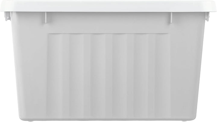 Cetomo,15L,4er-Pack, Aufbewahrungsbox mit deckel,Aufbewahrungsboxen, mit Clips, stapelbar, Wohnzimme